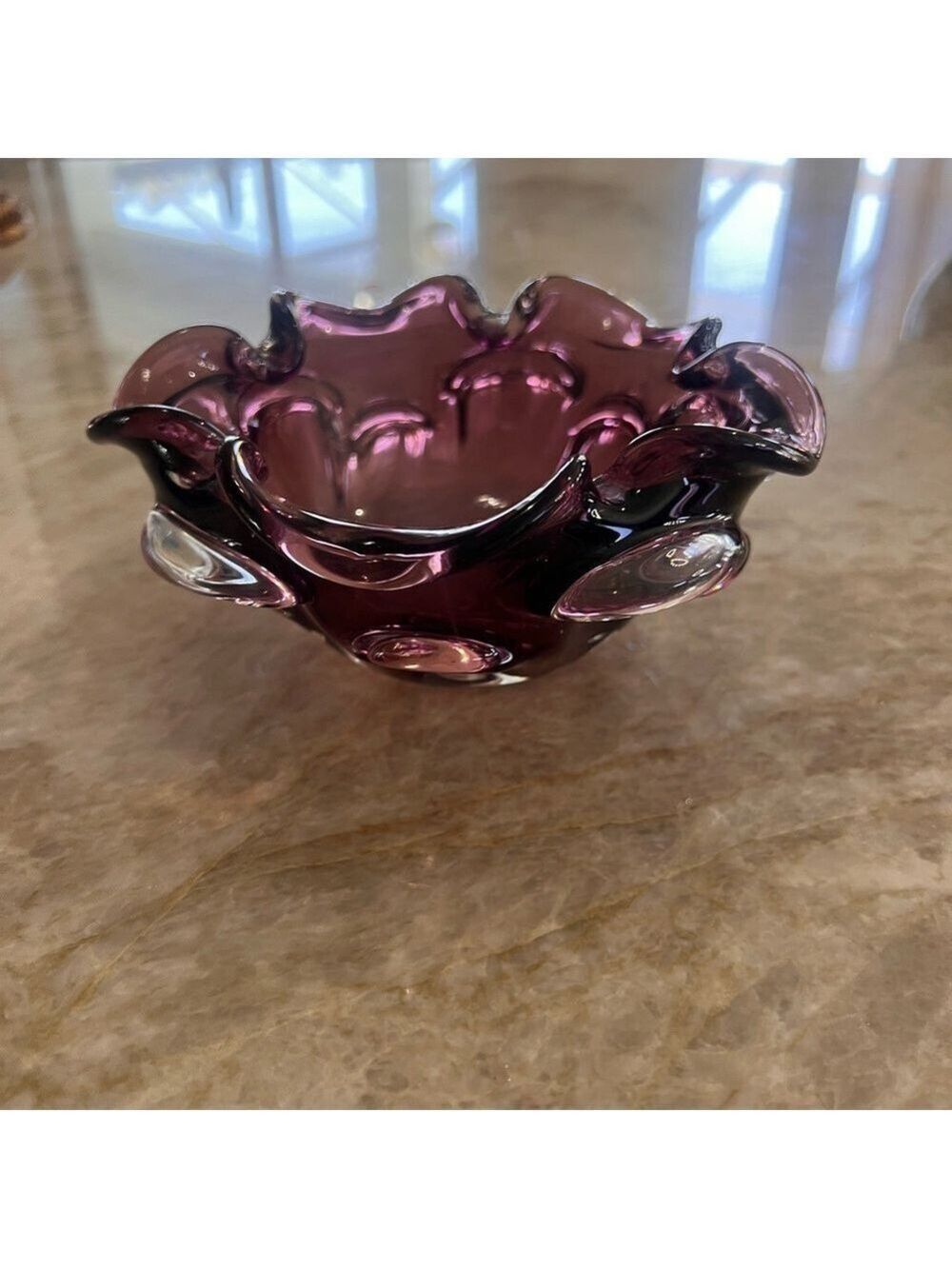 MURANO MCM AMETHYST BOWL - Picture 2 of 7